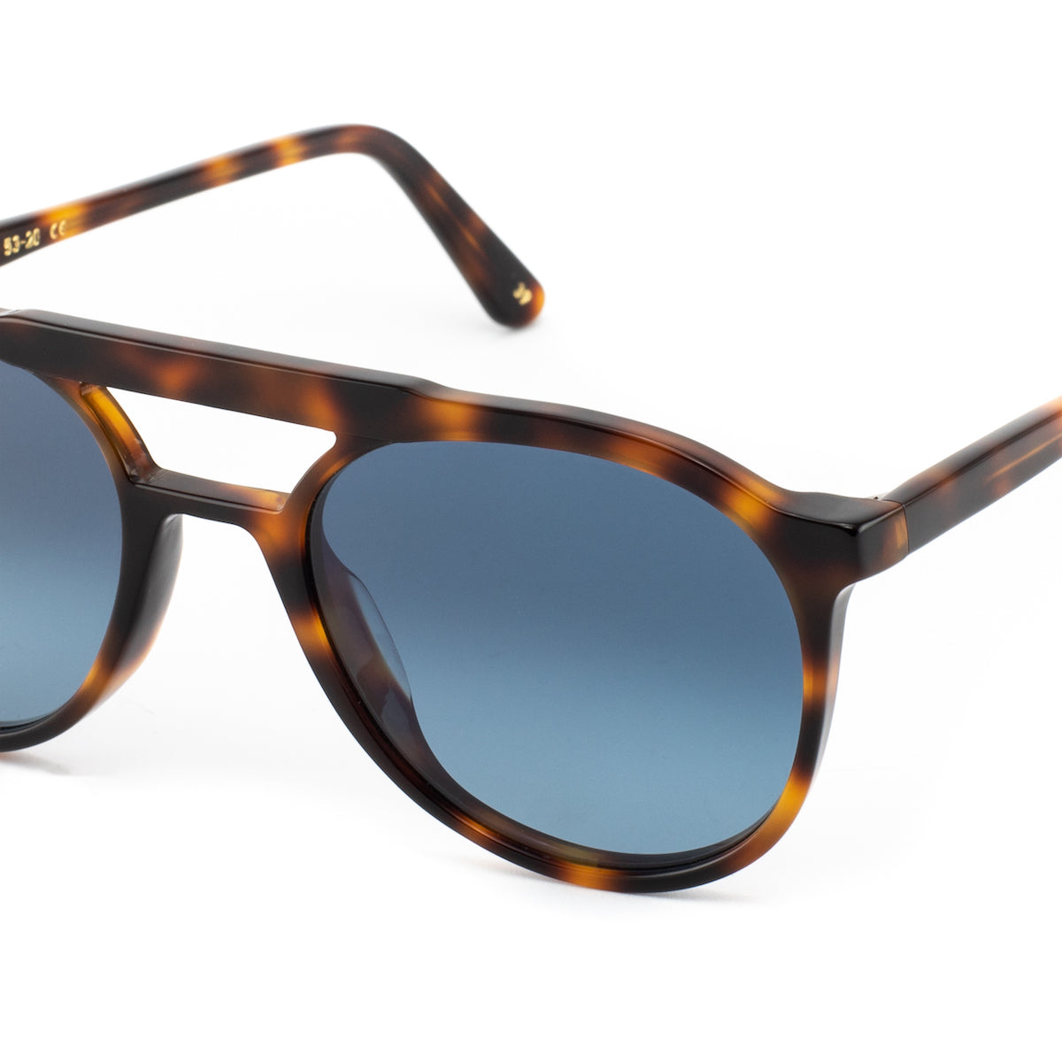 L.G.R Pilot Havana Maculato Blue Base - Eye Club UK